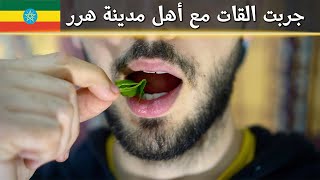 جربت القات لأول مرة مع أهل هرر 🍃 [upl. by Vijar]