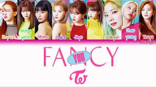 TWICE 트와이스 – Fancy Lyrics HanRomEngColor Coded [upl. by Nrubloc]