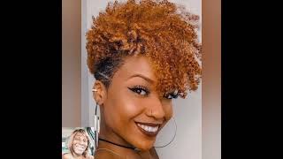 CLASSIC SHORT CURYLY MOHAWK HAIRSTYLES FOR BLACK WOMEN [upl. by Dupre]