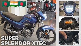 Super Splendor Xtec 2024 new model in Bangladesh [upl. by Euqnimod]