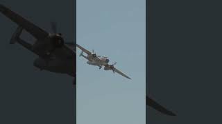 🤯B25 Sweet Dreams comin’ in HEAD ON aviation b25 plane airshow airplane [upl. by Dud]