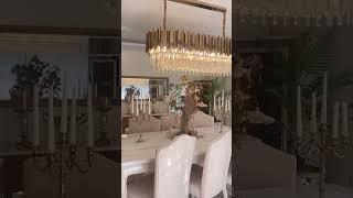 Dining Room Crystal Chandelier  led dining room chandelier home decorative [upl. by Ik837]