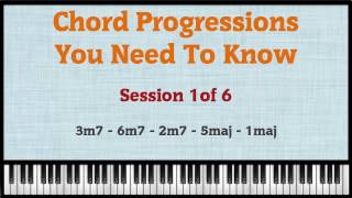 Chord Progressions You Need To Know  Session 1 [upl. by Lyreb]