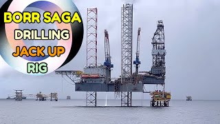 BORR SAGA DRILLING JACKUP RIG [upl. by Garges]