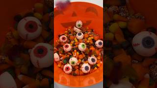 Spooky Candy Salad 👻🎃 asmr candysalad candy spooky halloween shorts fyp viral restock [upl. by Tomkin]