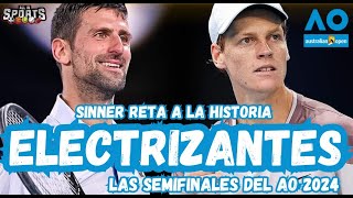 SINNER RETA A LA HISTORIA busca vencer a un DJOKOVIC INVICTO EN SEMIFINALES I La DEBACLE DE ALCARAZ [upl. by Adnara]