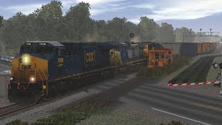 Trainz 2019 Railfanning on the CSX Grangehamp subdivision [upl. by Julee165]