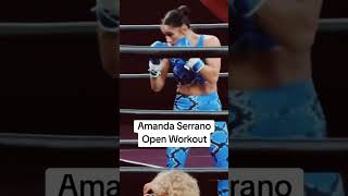 Amanda Serrano Open workout amandaserrano katietaylor jakepaul miketyson boxing netflix [upl. by Alpert]