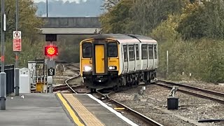 Trains In Carmarthen 2112024 Including 150280 153935 Coupling [upl. by Shae547]