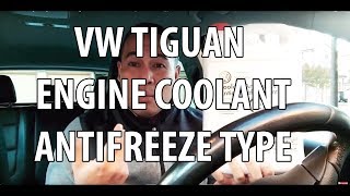 VWVolkswagen Tiguan amp Audi WhatWhich Engine CoolantAntifreeze Specification Type Do I Use [upl. by Zakarias]