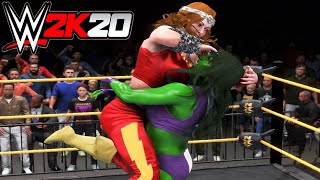 SheHulk v Thundra  WWE 2K20 Requested Bearhug Iron Woman Match [upl. by Rizzo687]