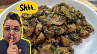 This is my secret sauteed garlic mushroom recipe Its so addictive [upl. by Rehpitsirhc993]