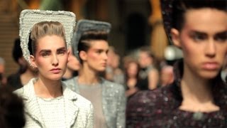 Staging of the FallWinter 201314 Haute Couture Show – CHANEL Haute Couture [upl. by Edelman]