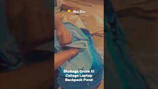 Skybags Cruze XI College Laptop Backpack Pond review ₹1350 amazon unboxing flipkart meesho myntra [upl. by Butterfield]