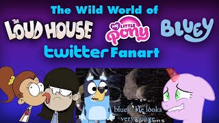 More TERRIBLE Twitter Fanart Loud House Bluey My Little Pony [upl. by Honna403]