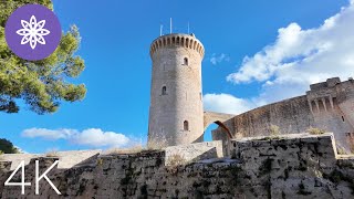 Mallorca 4K 60fps  Walk in Palma City Castell de Bellver [upl. by Hutchinson]