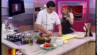 COCINA RICA TV  SOPA DE POROTO PEKY Y TORTILLITAS NO FRITAS DE JAMÓN CRUDO [upl. by Anahsek]