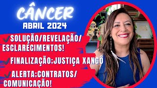 CÂNCER ♋️ SoluçãoRevelaçãoEsclarecimento• Finalização Justiça Xangô•Alerta ContratosComunicação [upl. by Cacilia]