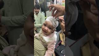 HeadShave  Baby best head blade video 🤪 dry skin razor head blade  lice remover asmr [upl. by Daly]