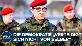 CEM ÖZDEMIR IM FLECKTARN Grüner Minister als Oberleutnant bei den Feldjägern der Bundesweher [upl. by Akemet967]