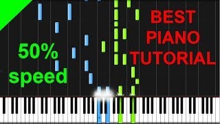 Dimitri Vegas amp Like Mike vs DVBBS amp Borgeous  Stampede 50 speed piano tutorial [upl. by Akemej]