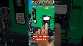 Schneider Altivar Soft Starter programming work under process softstar starter programming india [upl. by Merv]