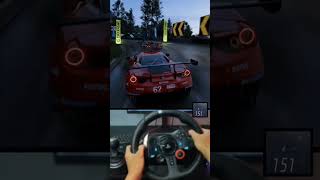 Ferrari drag Race Forza horizon 5 Logitech g29 steering wheel gameplay forza short [upl. by Taddeusz]