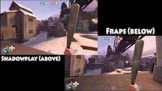 Nvidia Shadowplay vs Fraps  Team Fortress 2 [upl. by Pelaga641]