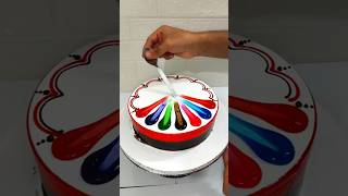 Multi Colour Chocolate Cake Decorating New Cake video shorts short trending viralvideo funny [upl. by Rhyne323]