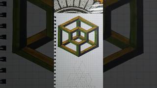 Amazing 3D Hexagonal Illusion 🥰 [upl. by Michi]