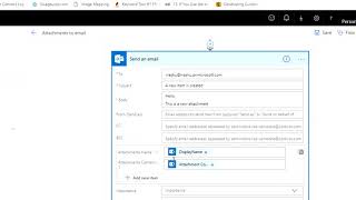 Send SharePoint List Item attachments to emails using Microsoft Flow [upl. by Nibbs]