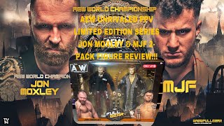 AEW PPV LIMITED EDITION SERIES JON MOXLEY amp MJF 2PACK FIGURE REVIEW [upl. by Ramma]