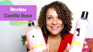 Goede producten voor krullend haar Camille Rose Curl Maker Gel amp Milk review glycerine vrij [upl. by Htederem731]