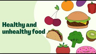 Healthy Food Vs Unhealthy Food  Healthy Food and Unhealthy Food For Kids [upl. by Portland]