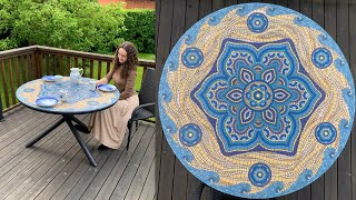 The process of making a mosaic table [upl. by Weinman28]