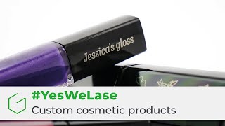 Engrave cosmetics items with a laser engraver WeLase™ Green YesWeLase [upl. by Aisyram]