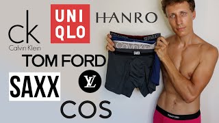 I compared 11 Boxer Briefs over a Year  CK Uniqlo Tom Ford The best Underwear for men [upl. by Neyuh202]