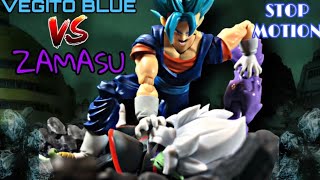 Vegito Blue vs Zamasu Dragon Ball Super DBZ StopMotion [upl. by Melisse]