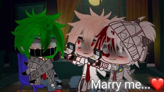 quotMarry Me Juliet❤️🔪😷quot memeMHABNHA  Bakugo amp Todoroki Yandere AU  TdBkDk❄️💥🥦 [upl. by Leodora]