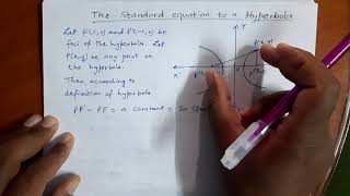 How to derive standard equation to a hyperbola Class 12 Experience Maths [upl. by Suryc]