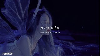 sohlhee taeil  purple ｓｌｏｗｅｄ ｄｏｗｎ 𝙬𝙞𝙩𝙝 𝙡𝙮𝙧𝙞𝙘𝙨 [upl. by Amorette482]