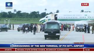 Buhari Commissions New Terminal Of PortHarcourt Intl Airport Pt1 [upl. by Remmus]