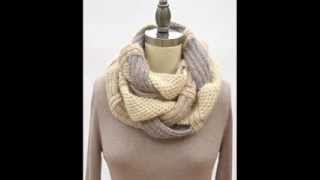 Challah Infinity Scarf  Knitting Pattern Presentation [upl. by Ardme]