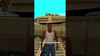 IF YOU USE A TANK AS A SHIELD AGAINST A TRAIN IN GTA GAMES [upl. by Susan321]