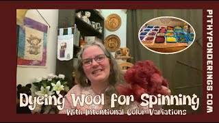 Dyeing Wool For Spinning Getting Ready for Tour de Fleece [upl. by Gnet693]