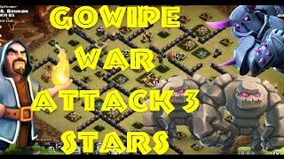 GOWIPE EPIC ATTACK TH8 VS TH9 WAR [upl. by Tadeo]