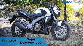 Bajaj Dominar 400 0100 kmhr Exhaust Note amp Walkaround  MotorBeam [upl. by Treulich]