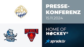 15112024  Pressekonferenz  HC Landsberg Riverkings vs Devils UlmNeuUlm [upl. by Sherye]