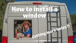 HOW TO install SEITZ window into a campervan conversion [upl. by Basso851]