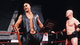 Goldberg interrupts The Rock’s rock concert Raw April 21 2003 [upl. by Sawyere]